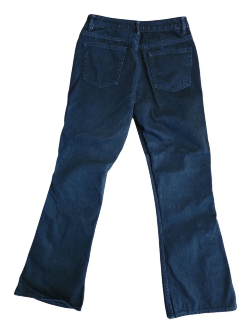 SANDRO Snapy Snap-Detailed Black High Rise Bootcut Jeans $295 Size 40 8 M - Picture 4 of 7